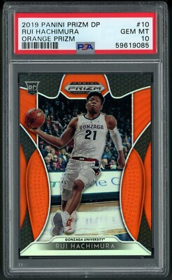 2019-20 Panini Prizm Draft Picks Rui Hachimura RC #10 Orange Prizm 