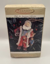 Hallmark Keepsake Santa's Gifts 1996 Ornament Folk Art Americana Collection