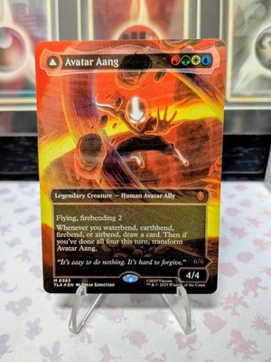 MTG Avatar: The Last Airbender Avatar Aang 363 Borderless Raised