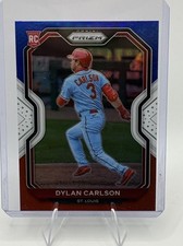 2021 Panini Prizm - Tier II Dylan Carlson #138 Red White & Blue Prizm (RC)