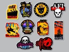 AFI Vinyl Sticker Lot (10 Stickers) hardcore punk goth misfits a fire inside