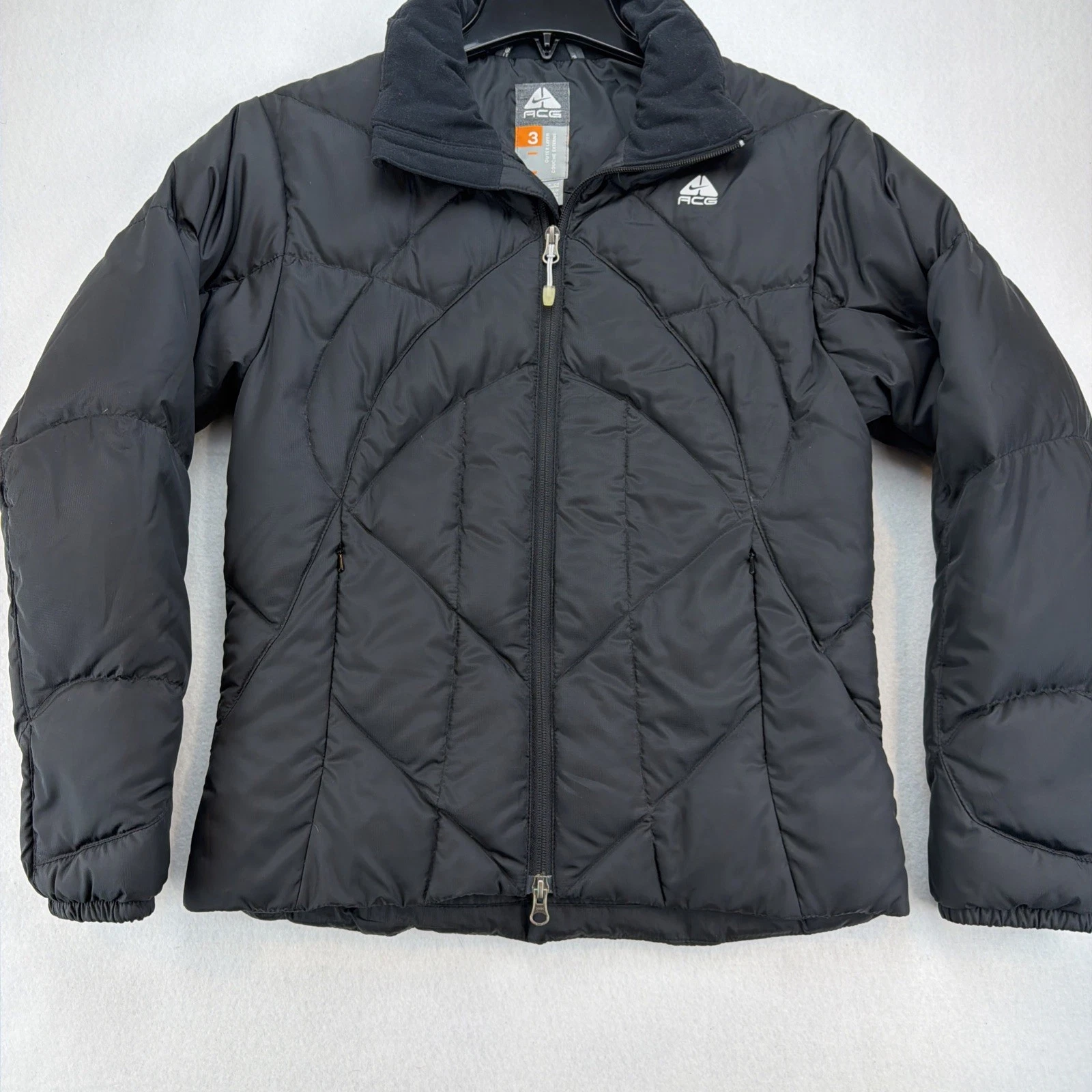 Nike ACG Black Quilted Puffer Jacket 3 in 1 Performance Women’s Size Small