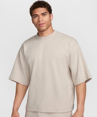 Nike Tech Fleece Oversized Shirt Top Light-Orewood FZ7581-104 Men's Size 2XL