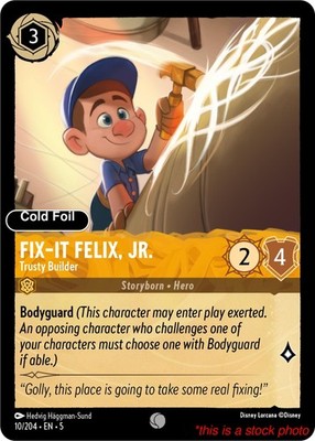 Fix-It Felix, Jr. - Trusty Builder [Lorcana TCG 5 - 10/204] Cold Foil