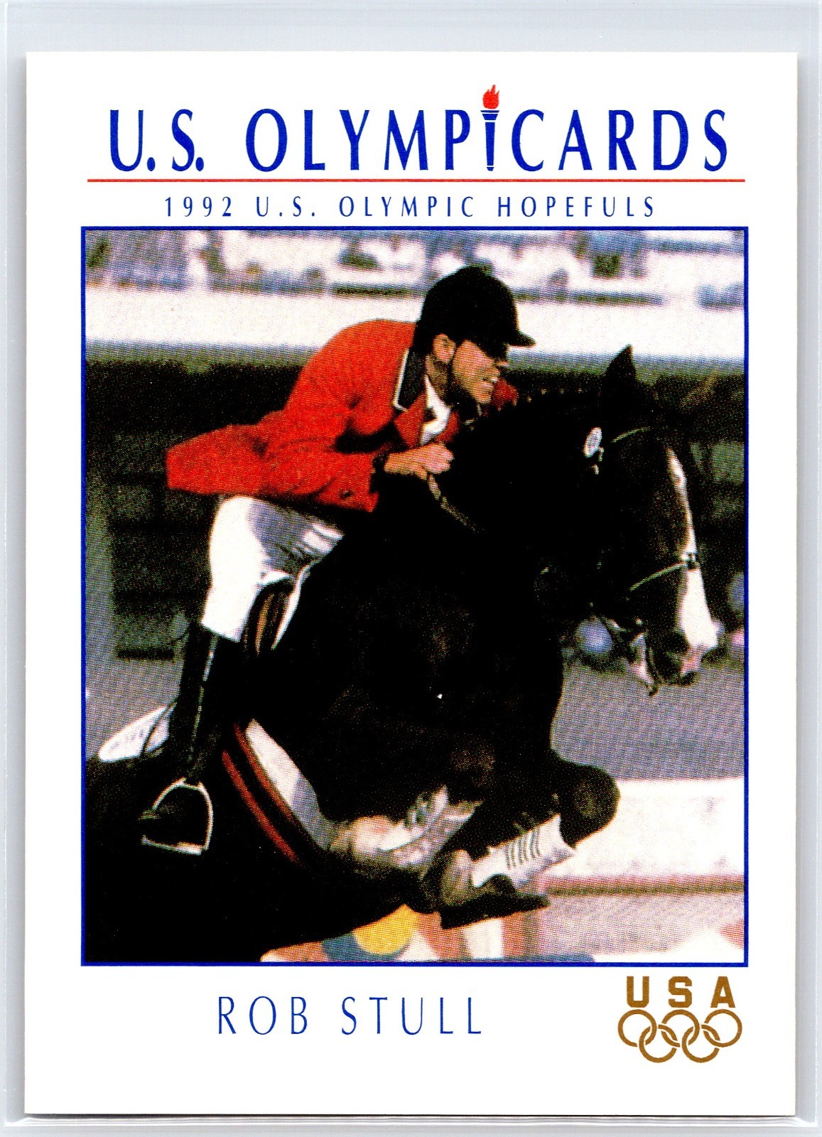 1992 Impel Olympicards ROB STULL U.S. Olympic Hopefuls Modern Pentathlon #55