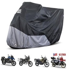 420D Heavy Duty Waterproof Outdoor Motorcycle Cover Side Top Box  Fit