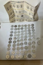 Shell Gasoline Mr. President Coin Game 72 Coins and Display card