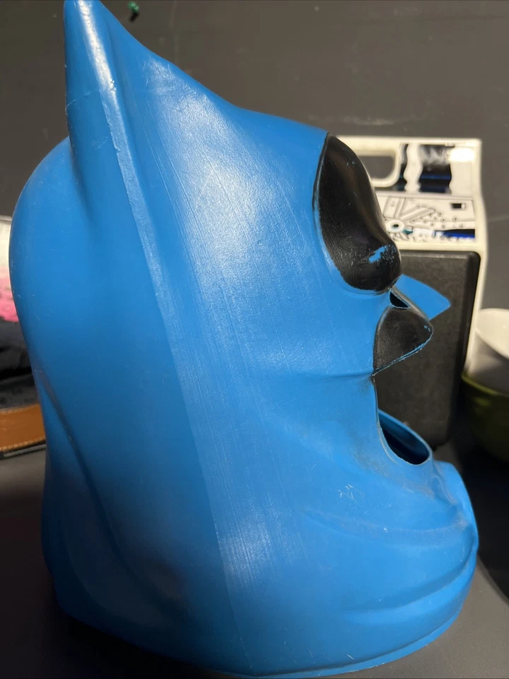 Vintage 1966 Batman Plastic Mask Halloween Costume Helmet Cowl Ideal Toy Corp 2 - Image 4 of 4