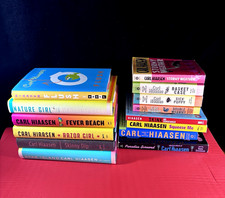 Carl Hiaasen Lot Set 14 Florida Mysteries - Hardcovers & Paperbacks Humor VG