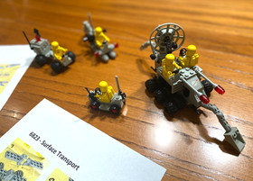 Lego Space 6880 Surface Explorer 6822 Digger 6823 Transport 886 Buggy LOT SET