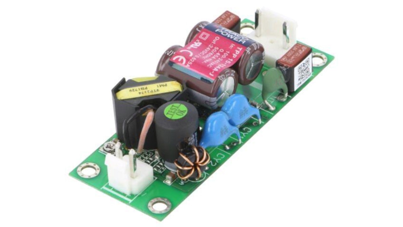 Switching Power Supply, Open, 15W, 120370VDC TPP 15-124A-J