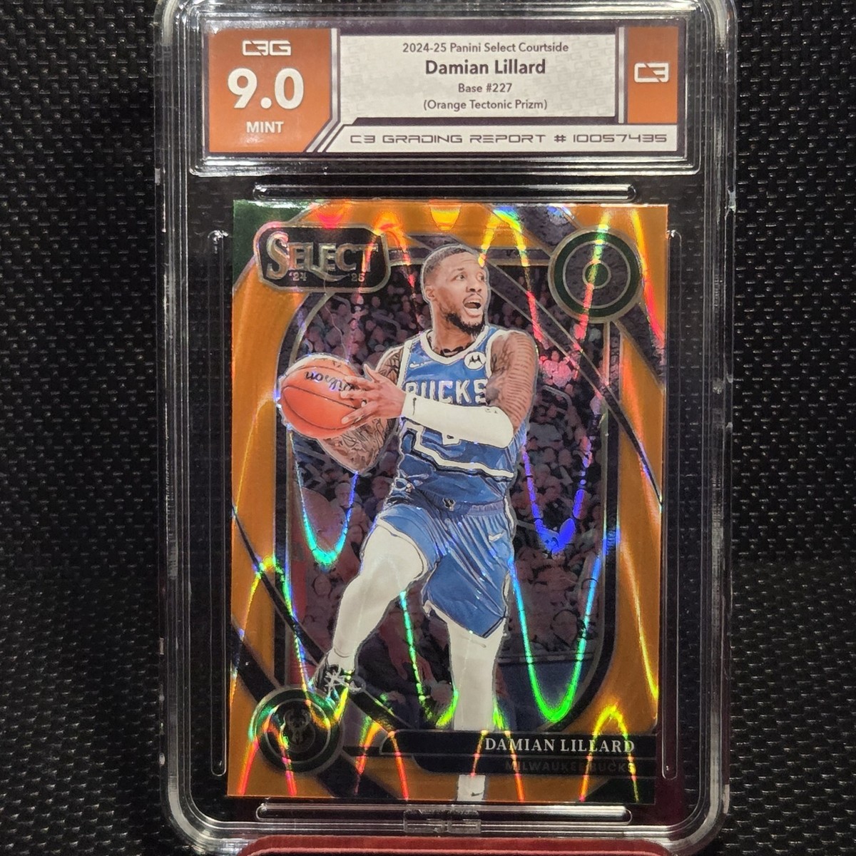2024-25 Panini Select Courtside Damian Lillard #227 Orange