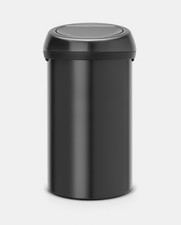 Brabantia 60L Touch Bin Matt Black Kitchen Waste Bin FPP Lid RRP £185 NEW Dented