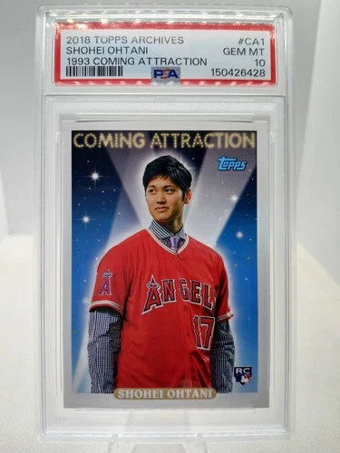 2018 Topps Archives Shohei Ohtani PSA 10 Gem Mint RC MLB 1993 Coming Attraction