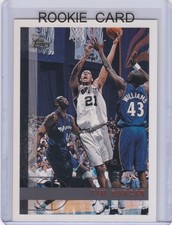 TIM DUNCAN ROOKIE CARD 1997 Topps #115 SAN ANTONIO SPURS Basketball NBA $$ RC!. rookie card picture