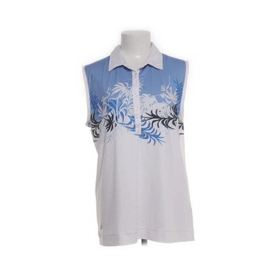 Daily Sport, Top, Größe: XL, Weiß/Blau, Elasthan/Polyester, Blumen, Damen #Ixo