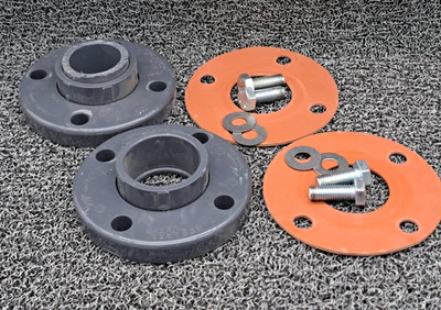 Spears NSF-61-G PVC Pipe Flange SCH80 Size: 2 1/2'' 150 Psi (parts)