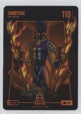 2025 Bo Jackson Battle Arena TCG Alpha Update Battlefoil Sabotage #BF-156