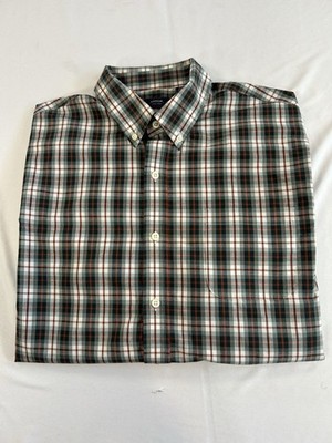 Arrow Mens Plaid Button Down Shirt Long Sleeve Button Collar  Size Large