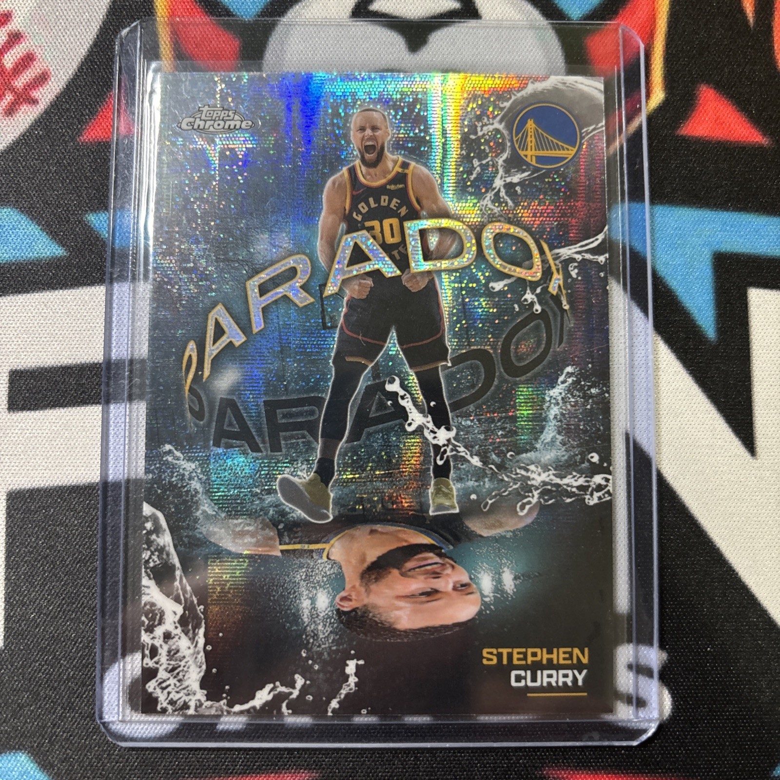 2025-26 Topps Chrome Basketball Stephen Curry Paradox SSP PX-8 plus 2 more cards