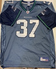 Reebok Seattle Seahawks Jersey Home Blue White Size 54