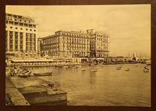 Cartolina Napoli Borgo Marinaro e Grandi Alberghi Viaggiata