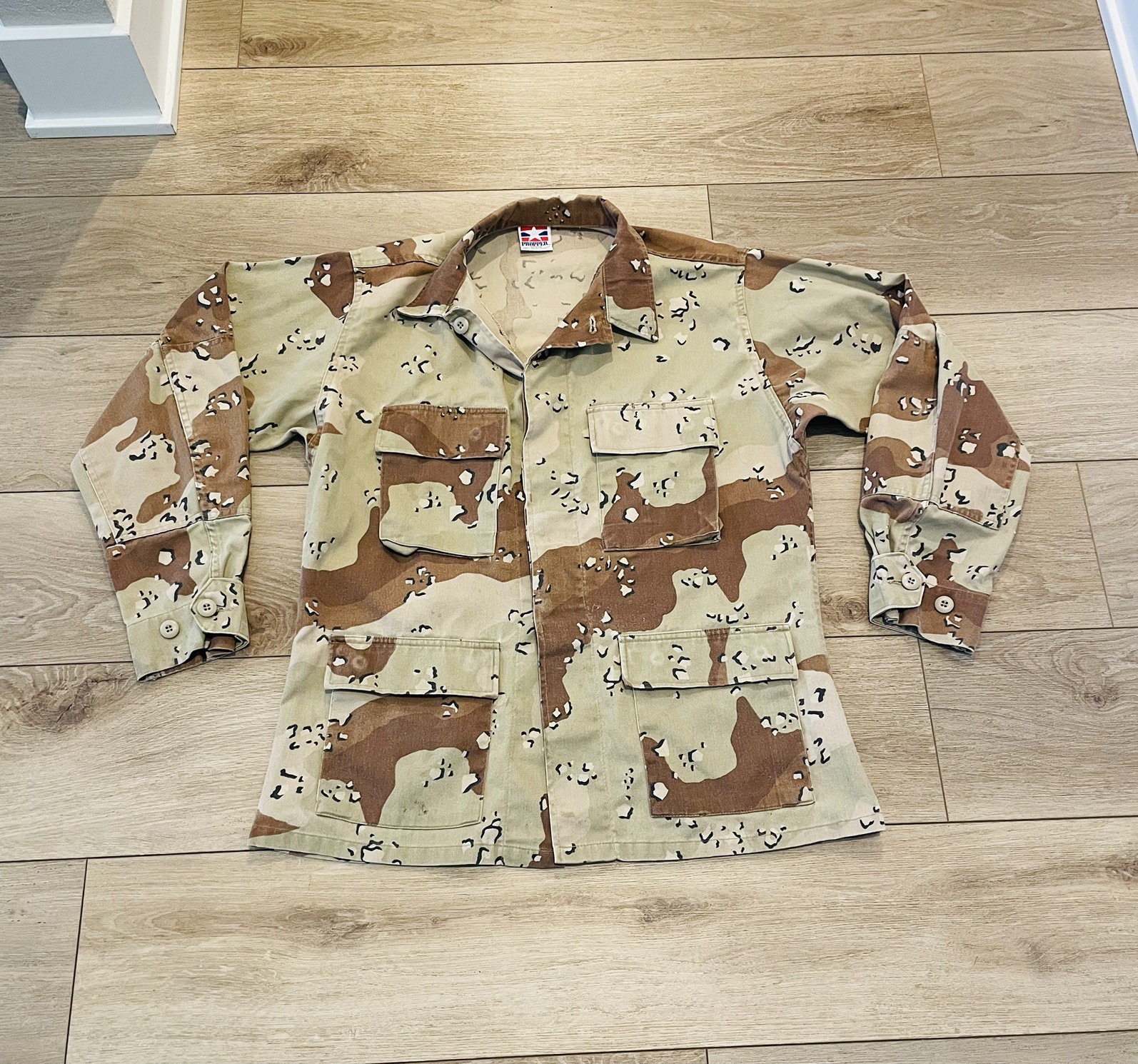 Propper BDU Jacket Mens LARGE Regular Desert Camo… - image 1