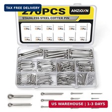 270 Pcs Cotter Pins Assortment Kit, 304 Stainless Steel Cotter Pin