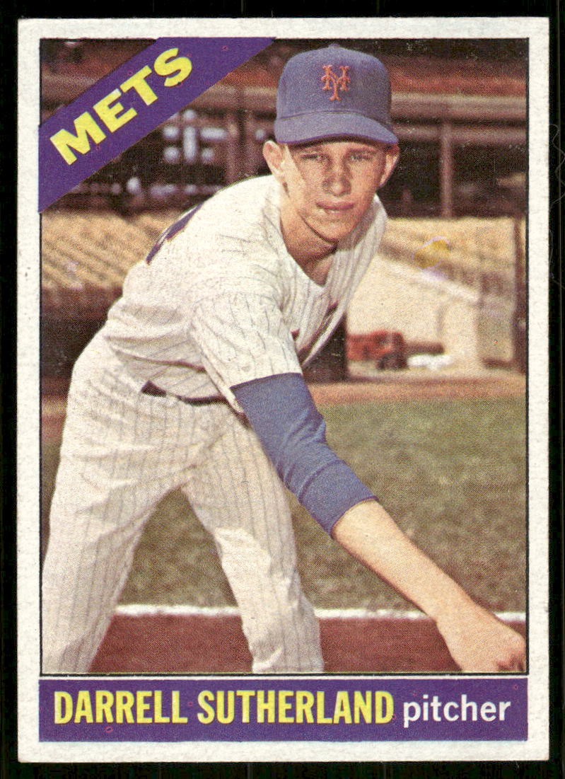 1966 Topps Darrell Sutherland Rookie #191 New York Mets