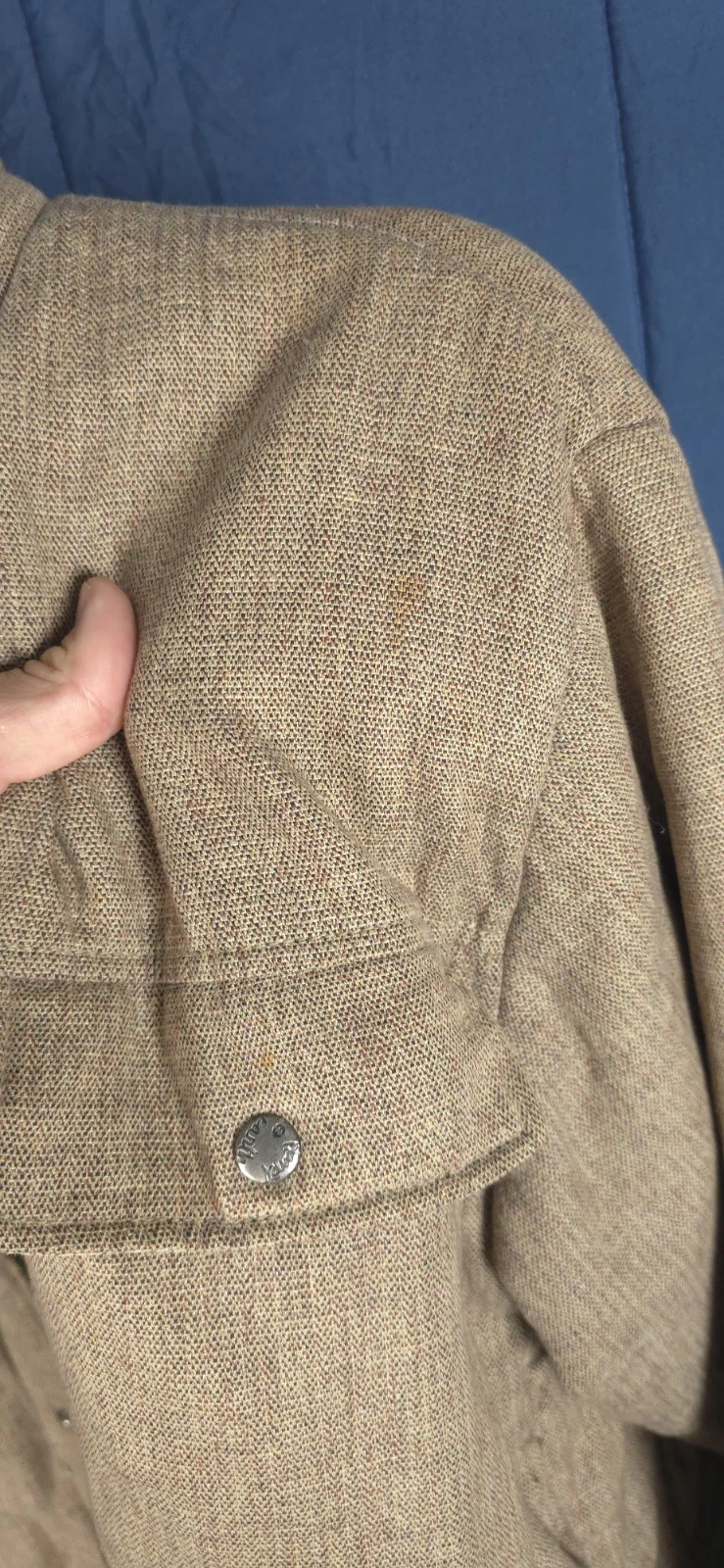 Vintage Planet Earth Hemp Blend Jacket Mens Medium Tan Utility Skate Gorpcore image 9