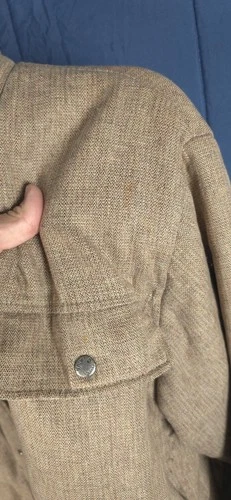 Vintage Planet Earth Hemp Blend Jacket Mens Medium Tan Utility Skate Gorpcore image 9