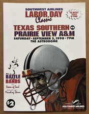 Prairie View A&M Football Labor Day Classic Program Vs Texas Southern 9-5-1998