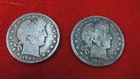 Lot Of Two  US Barber Half Dollars: 1902 & 1915-D