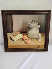 Tableau ancien Avec Cadre En Bois