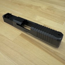GLOCK 19 GEN 5 OEM SLIDE WITH DEFENDER CCW OPTIC CUT  WRAPPED FRONT SERRATIONS