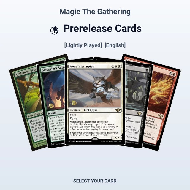 Magic The Gathering Prerelease Cards - Select Your Cards (LP)