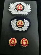 DDR NVA M&uuml;tzenkranz Kokarde - Textil - 4 St&uuml;ck