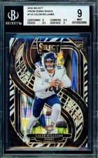 2024 Panini Select Caleb Williams Zebra Shock BGS 9 .5 Off, Great Subs