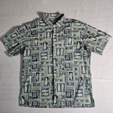 Tori Richard Zanzibar Hawaiian Aloha Shirt Men's Large Cotton Lawn Made In USA