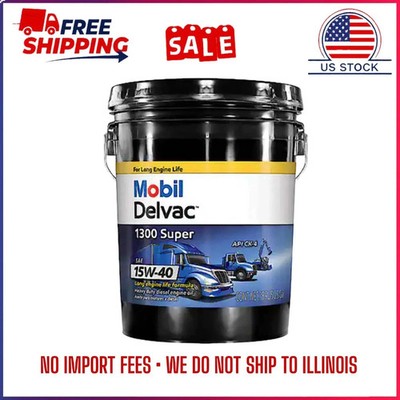 Mobil Delvac 1300 Super Diesel Engine Synthetic Blend 15W-40 Motor Oil