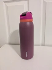Owala 40 Oz Freesip Stainless Steel Water Bottle Purple Orange Scratch Dent