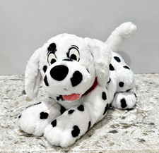VTG Disney Store Dalmatian Dog Plush 10 Inch Stuffed Animal Lying Down Puppy HTF