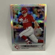 2022 Topps Chrome TREY AMBURGEY Rookie RC Refractor #61 Cincinnati Reds