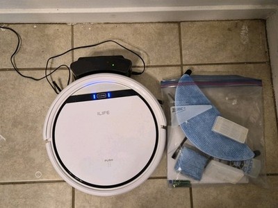ILIFE V3s Pro White Robotic Vacuum Cleaner With Assesories