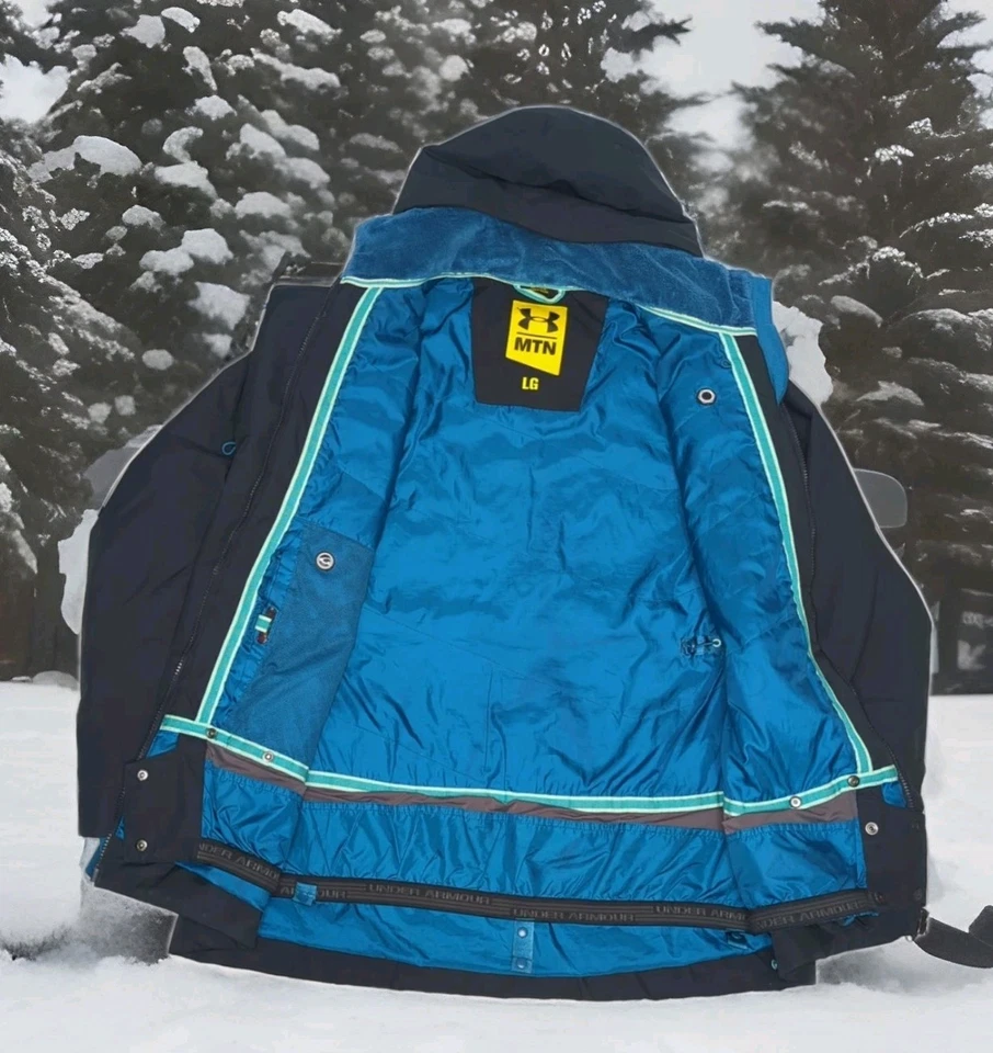 Under Armour ColdGear MTN Recco Chaqueta de Invierno Esquí Snowboard Mujer Grande Con Capucha Foto 3 de 4