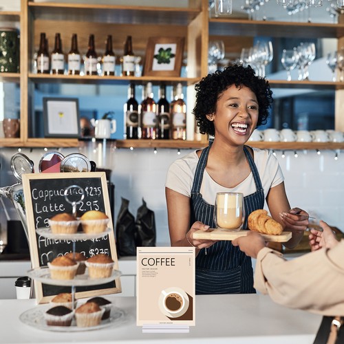 6 szt. przezroczysty akrylowy stojak, kwadratowe uchwyty na karty 4,7 cala z gniazdem 1/8", 120 x 30 mm - Zdjęcie 6 z 7