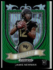 2021 Panini Prizm Draft Picks Collegiate #174 Jamie Newman Wake Forest Green