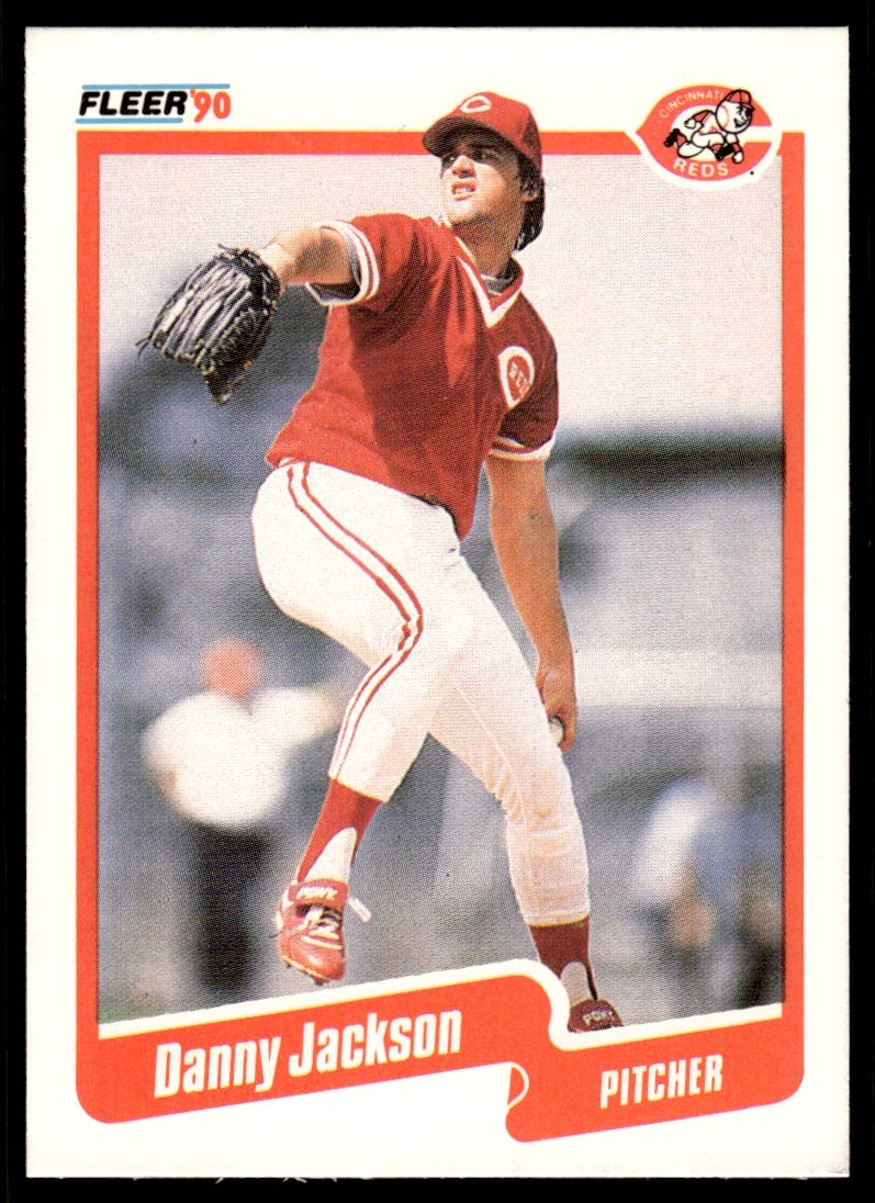 1990 Fleer Danny Jackson Cincinnati Reds #422 18479