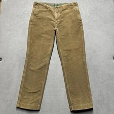 Polo Ralph Lauren Pants Mens 36x32 Brown Moleskin Chamois Straight Fit Suffield