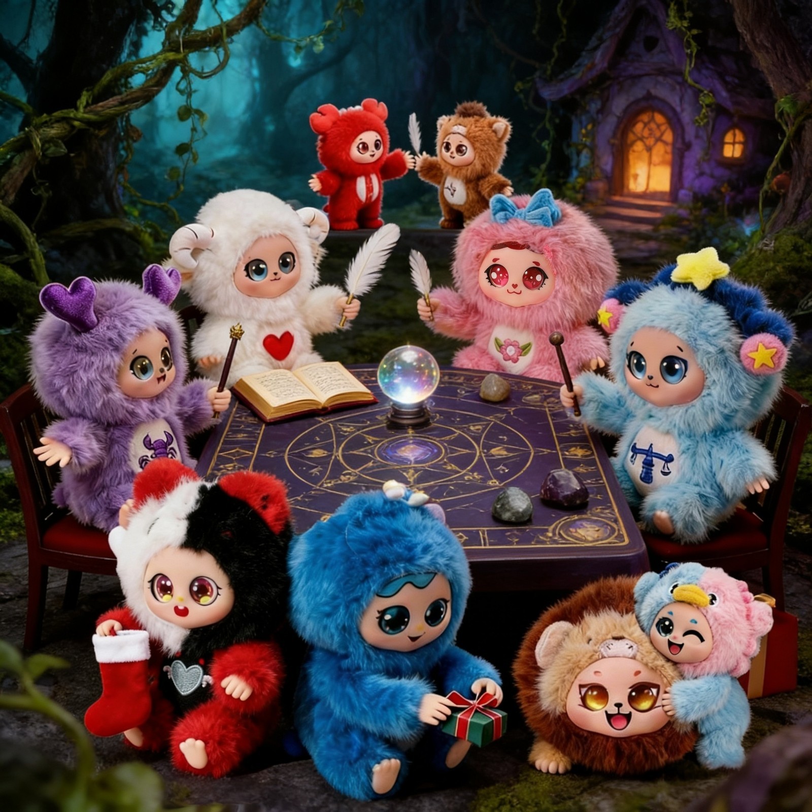 Plush Doll Constellation Doll,Zodiac Sign Blind Box Figure G